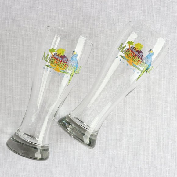 Jimmy Buffett Margaritaville Orlando Pilsner Glasses - Set of Two - Picture 2 of 5